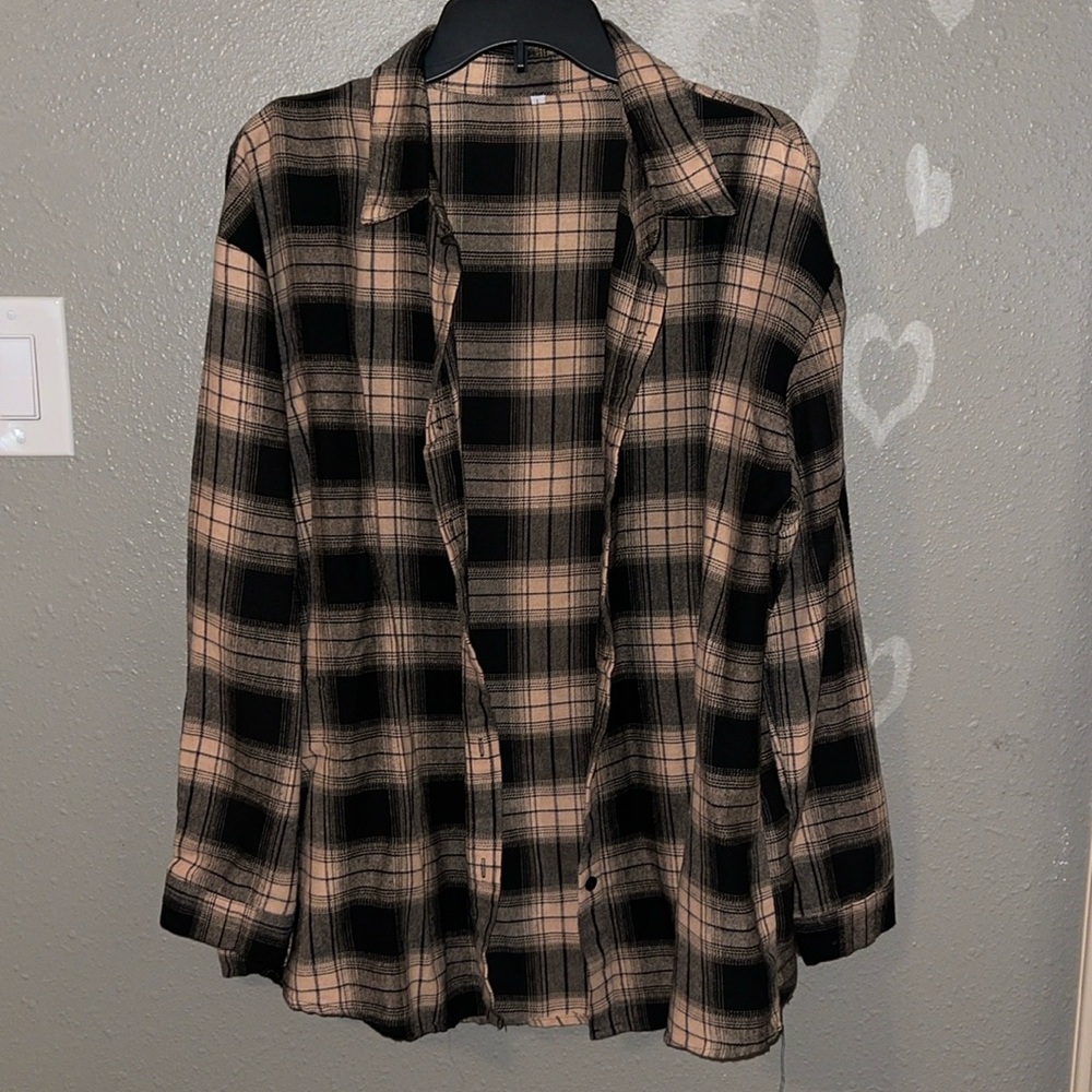 Kaki Plaid Flannel❕